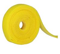 Bridas de nailon autoblocantes, 25M/rollo 10/12/15/20/25/30/50mm organizador de cables gestión bobinadora USB corte nailon lazos Cable auriculares(Yellow,10mm x 25M)