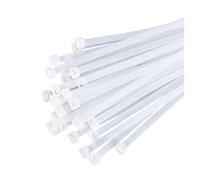 Bridas de nailon autoblocantes, 500/1000 unids/bolsa de nailon plástico autoblocante, envolturas cremallera blancas, juego cables correa, anillo sujeción, envoltura alambre(White,2.7x150 (500pcs))