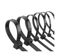 Bridas de nailon autoblocantes, Bridas for cables de nailon, cremallera negra autoblocante for organización del hogar, jardín, manualidades DIY 250/500 unids/bolsa(5x300mm)