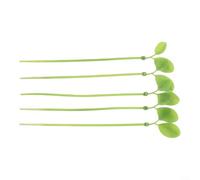 Bridas de nailon en forma de hoja, organizador de cables de soporte para plantas, 20 cm, corbata de alambre verde para gestión de cables de jardín, cierre de plástico flexible, 50 o 100 piezas para