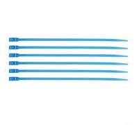 Bridas de nailon para cables, 100 unidades, 350 mm x 8 mm, para soluciones de organización seguras (azul, 100 unidades)