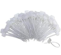 Bridas de nailon para marcador, 250 unidades de etiquetas de cuerda de 8 pulgadas con etiqueta de escritura en la etiqueta del cable, con cremallera de cable Ethernet, etiquetas de marcación de