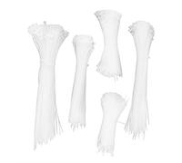 Bridas de Nylon, 5 Paquetes, 2250 Piezas, Diversos Tamaños - Organización Eficiente, Resistencia Superior, Uso Profesional y Doméstico (Blanca)