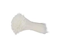 Bridas de nylon, Bridas de nailon con cierre automático, paquete de 100, color blanco, varios tamaños(3x200mm)