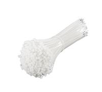 Bridas de nylon, Hebillas autoblocantes de nailon for bridas, color blanco, varios tamaños, 1000 unidades(3x100)