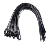 Bridas de plástico negras largas y anchas, extra grandes, extra resistentes, 9 mm x 550 mm, 50 unidades