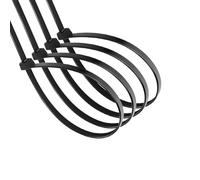 bridas de poliamida, 20 unidades, 7,2 x 350 mm, color negro, ideal para sujeciones en proyectos de organización y mantenimiento.