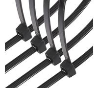 bridas de poliamida negras, 7.2 x 450 mm, pack de 20 unidades; ideales para organizar cables y asegurar elementos en proyectos diversos.