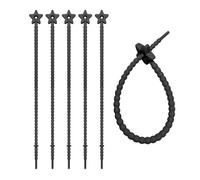 Bridas de silicona en forma de serpiente, Bridas Autoblocantes de Silicona 10uds Multicolor 22cm(Color 1)