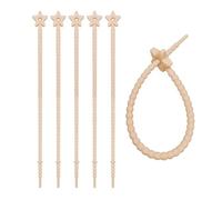 Bridas de silicona en forma de serpiente, Bridas Autoblocantes de Silicona 10uds Multicolor 22cm(Color 2)