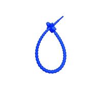 Bridas de silicona en forma de serpiente, Bridas de silicona multicolores 22 cm 10 piezas autoblocantes reutilizables(Royal Blue)