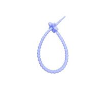Bridas De Silicona Para Cables 10 bridas de alambre reutilizables autoblocantes de 22 cm for sujetar cables. Materiales de bricolaje.(Light purple)