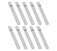 Bridas de silicona para cables, paquete de 10 unidades, reutilizables, para carga multiusos, cables de auriculares, organizador de cables elásticos flexibles (gris)