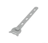 Bridas de silicona para organizar cables, paquete de 10 bridas reutilizables para una organización eficiente (gris)