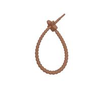 Bridas de Silicona Reutilizables for Bolsas 22 cm, con Cierre Cremallera, for Sujetar Cables, for Auriculares, línea Datos Universal(Coffee)