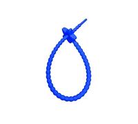 Bridas de Silicona Reutilizables for Bolsas 22 cm, con Cierre Cremallera, for Sujetar Cables, for Auriculares, línea Datos Universal(Royal Blue)