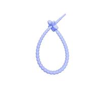 Bridas de Silicona Reutilizables for Bolsas 22 cm, con Cierre Cremallera, for Sujetar Cables, for Auriculares, línea Datos Universal(Light Plum Red)