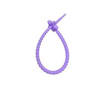 Bridas de Silicona Reutilizables for Bolsas 22 cm, con Cierre Cremallera, for Sujetar Cables, for Auriculares, línea Datos Universal(Plum Red)