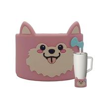 Bridas De Silicona Tazas De Café | Bridas De Silicona Con Animales Tazas | Botellero Aislante Para Botellas De Viaje, Vacaciones, Navidad, Café, Casa, Infusión De Té, Bebidas Calientes Y Fre