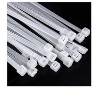 Bridas grandes de 61 cm, color blanco, resistentes, para uso en exteriores, 50 unidades, fuertes y extralargas, de plástico industrial