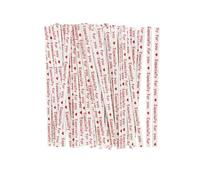 Bridas metálicas 1000pcs Paper Twist Ties 9cm for Gift Bags Sealing Wire Especially for You Love Print Candy Cookie Wrapping Supplies(B01)