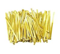 Bridas metálicas 1000Pcs TCandy Lollipop Cookie Packaging Clear OPP Cellophane Bag Wedding Birthday Party(1000pcs gold 7.8cm)