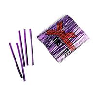 Bridas metálicas 6400pcs 6/8/10cm Wire Sealing Binding for Plastic Lollipop Candy Bags Party Gifts(PURPLE,6cm)