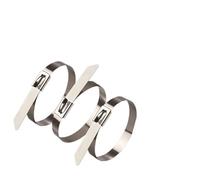 Bridas metálicas de acero inoxidable 304, 7,9 mm de longitud, 100-1000 mm, for escape, sellado, 10/20/50/100 unidades(700mm (27.56inch))