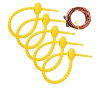 Bridas organizadoras de cables, 15 cm, correas de silicona elástica, reutilizable, correa de gestión de cables para viajes, organizador de cables de carga