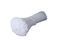 Bridas para cables autoblocantes, 100 Uds bridas for cables de nailon correas for autoblocantes sujeción Cables ajustables abrazadera plástico brida for térmicos(White,3x150mm)