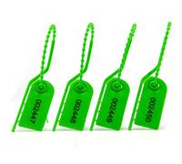 Bridas para cables, Bridas reutilizables con etiquetas de seguridad numeradas for extintor equipaje, multicolor, 210 mm largo, paquete 100/200/500(Grün,200)