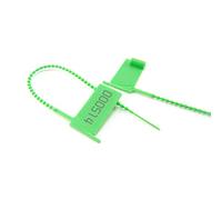 Bridas para cables, Bridas reutilizables con sellos numerados de seguridad for equipaje, extintor, paquete 100, color verde(Grün)
