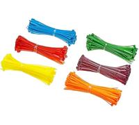 Bridas para cables de 4 pulgadas, 480 piezas de nailon autobloqueante, resistentes a los rayos UV, resistencia de 18 libras, gestión de cables multiusos para uso en interiores y exteriores, color