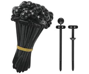 Bridas para cables de coche - Cierre de nailon resistente, organizador de cables de coche, pasador de seguridad seguro | resistente a la intemperie con clasificación del compartimento del