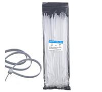 Bridas para cables, envoltura ajustable de 10 x 0,25 cm, alambre de cierre de nailon, paquete de 100 envolturas de corbata multiusos con diseño duradero, gestión de cables para interiores y exteriores