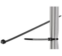Bridas para cables Goobay, nylon resistente a la intemperie, negro, 100 unid. 3,5 mm de ancho y 20 cm