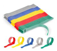 Bridas para Cables Nylon, 100 Piezas Organizador CablesTies Reutilizables, 150mmx12mm Tamaño Cinta para Cables，Sujeta Cables,Abrazadera Cable,Tiras de