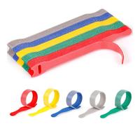 Bridas para Cables Nylon, 50 Piezas Organizador CablesTies Reutilizables, 150mmx12mm Tamaño Cinta para Cables，Sujeta Cables,Abrazadera Cable,Tiras de