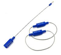 Bridas para cables, Reusable Self Locking Security Cable Ties Numbered Steel Wire Seals for Container Tanker Transportation Luggage Multicolor 50mm Nylon(Blu)