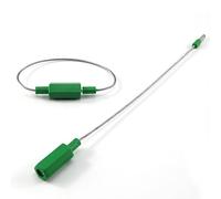 Bridas para cables, Reusable Self Locking Security Cable Ties Numbered Steel Wire Seals for Container Tanker Transportation Luggage Multicolor 50mm Nylon(Grün)