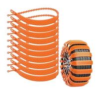 Bridas para cadenas de nieve - 10 unidades enchufes antideslizantes de invierno ajustables para automóviles, correas para neumáticos de nieve - para coche, vehículo, , camión, SUV Berlina