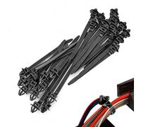 Bridas para Coche | 25 Unidades de Nylon Antideslizantes de Gran Resistencia | Correa de Sujeción Abrochable para Cable y Clip de Carrocería,para Reparación de Automóvil Camión Carrocería Taller