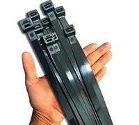 Bridas Plastico Grandes 500mm x 12mm, Bridas Negras Largas 50cm, 40 piezas Bridas para Cables Anchas Gigantes Brida Plástico Gruesas Fuertes Resistentes A Los Rayos UV Zip Ties