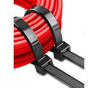 Bridas Plastico Grandes Fuertes 900mm x 9mm Largas Brida Negras alta Resistencia UV Fuertes Industriales 90kg de Resistencia a la Tracción para la para Exterior Nieve,Taller y Pérgola cable 30 Piezas