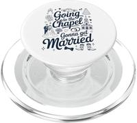 Bride Bridal Going To The Chapel Gonna Get Married Wedding PopSockets PopGrip para MagSafe