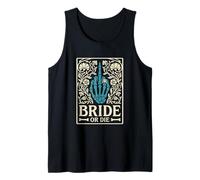 Bride Or Die Retro Halloween Despedida de Soltera a Juego Camiseta sin Mangas