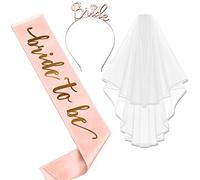Bride to Be, Accesorios para Despedida de Soltera，tu Propia Fiesta -La Fiesta Más Importante de mi Vida[3 Pack]