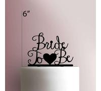 Bride To Be - Decoración acrílica para tartas de 7 pulgadas de ancho/naranja