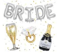 Bride To Be Globos Decoracion,Bride to Be Banner,Hen Party Decoración,BRIDE Globos de Letras Plata,Bride To Be Decoracion Decoraciones de Boda para Boda/Fiesta de Despedida de Soltera