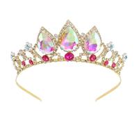 Bride Wedding Tiaras Crown Headpiece Crystal Girl Princess Diadem Photography Hair Accessories para Bodas(Color 4)